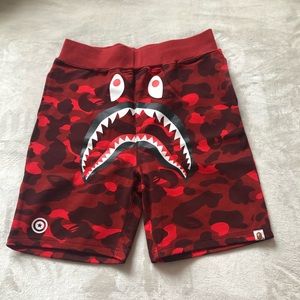 BAPE Shorts- Red Camo